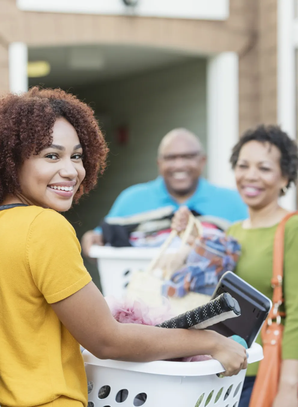 college girl moving home for break